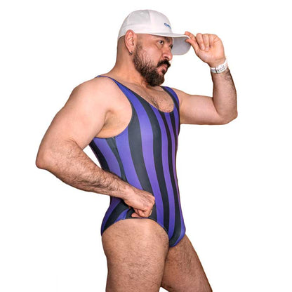 80's Retro Grape Bodysuit