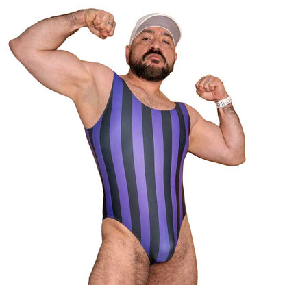 80's Retro Grape Bodysuit