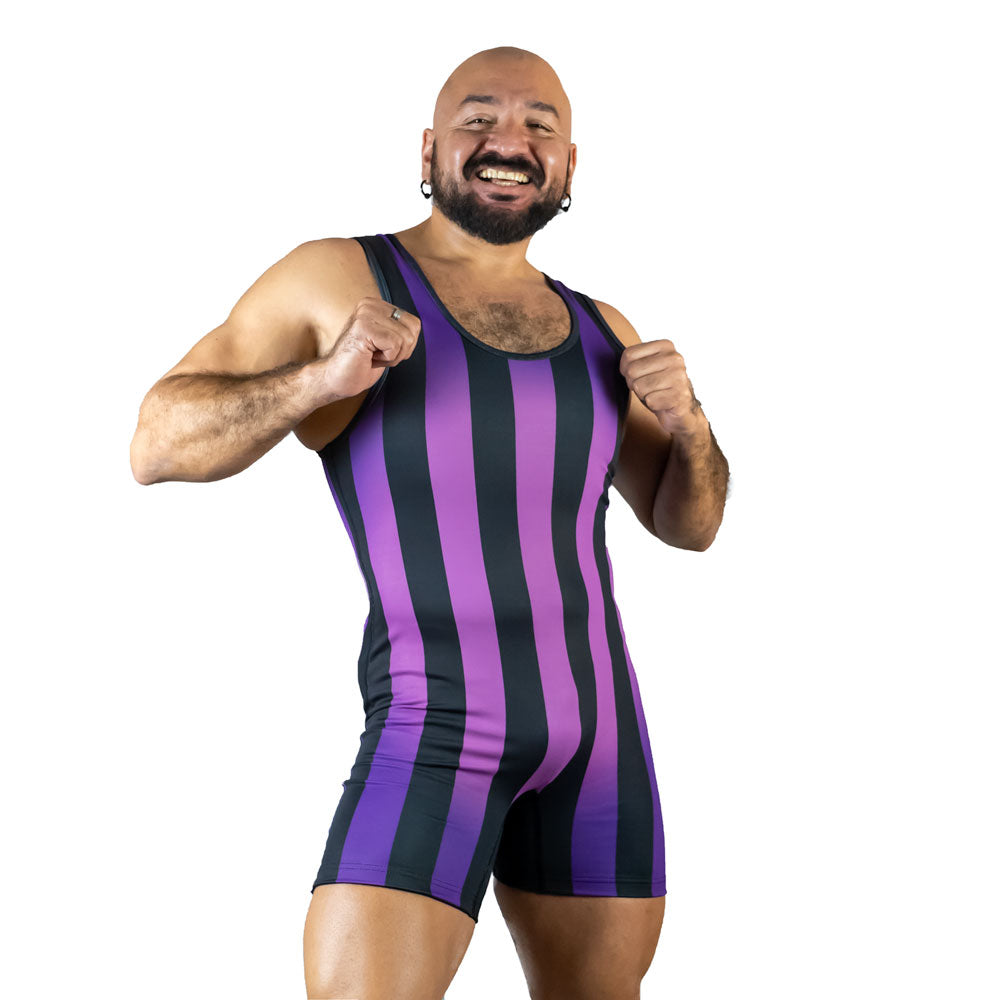 80's Retro Grape Wrestling Singlet