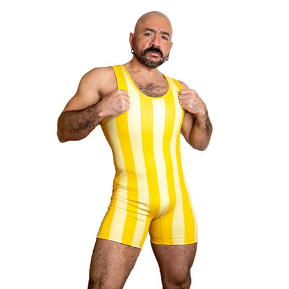 80's Retro Lemon Wrestling Singlet