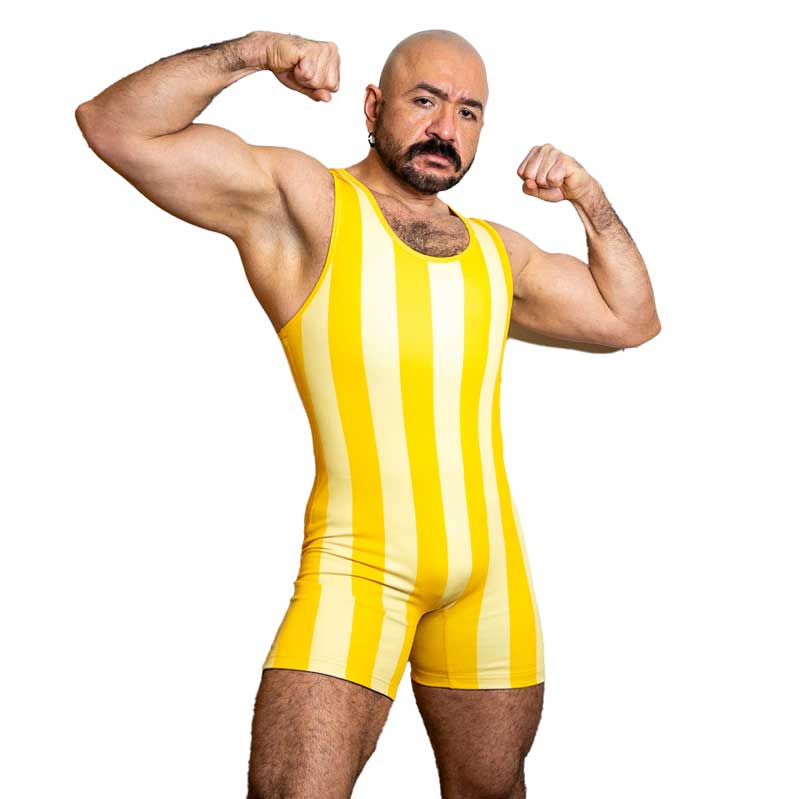 80's Retro Lemon Wrestling Singlet