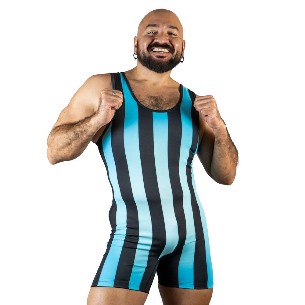 80's Retro Mint Wrestling Singlet