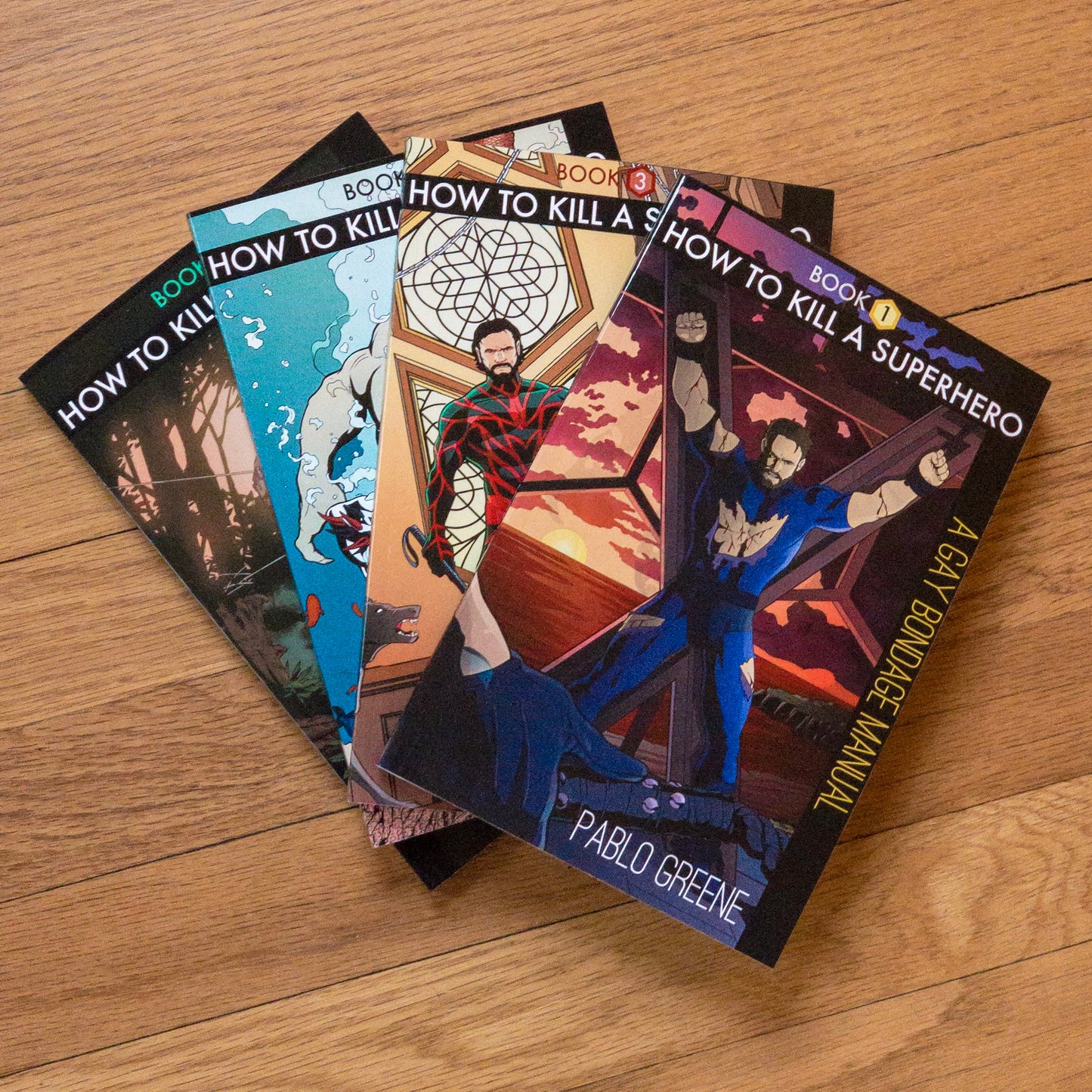 Set of How to Kill a Superhero Books 1-4