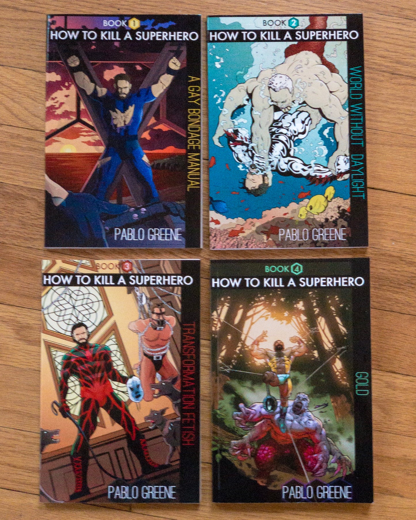 Set of How to Kill a Superhero Books 1-4
