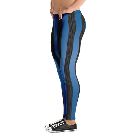 Black Cobalt Bodybuilding Tights