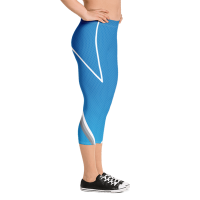 Blue Racer Capri Bodybuilding Tights