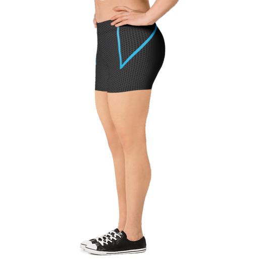 Chaos Blue Spandex Shorts
