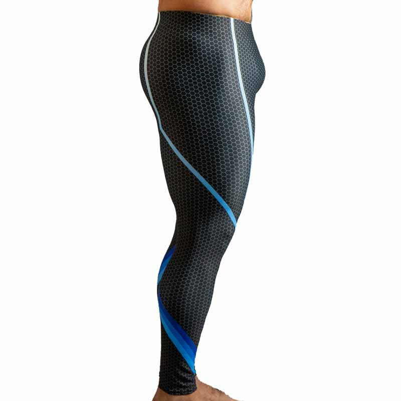 Chaos Blue Bodybuilding Tights