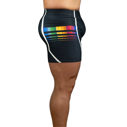 DARK RAINBOW 3000 Spandex Shorts