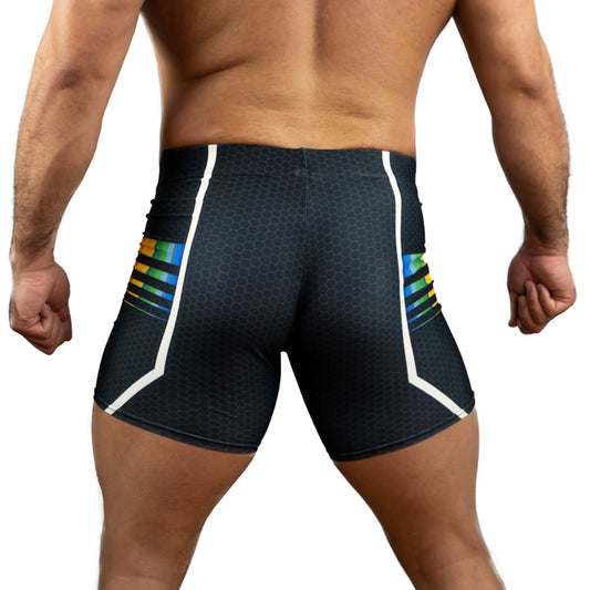 DARK RAINBOW 3000 Spandex Shorts