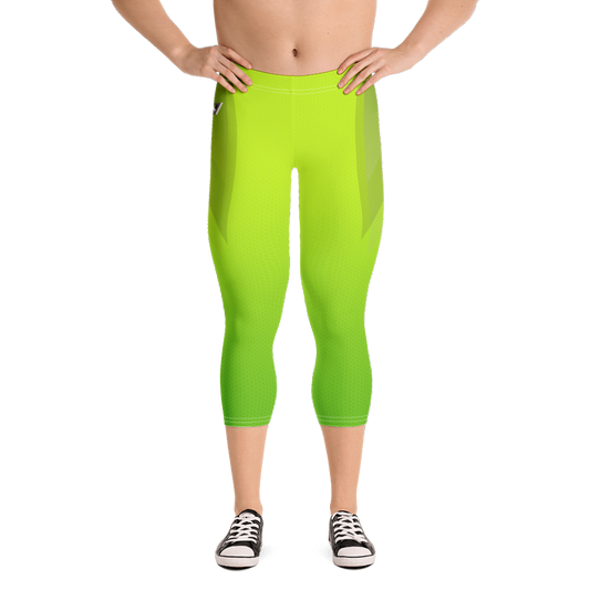 Green Mamba Capri Bodybuilding Tights