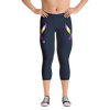 Non-Binary Pride Capri Bodybuilding Tights