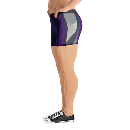 Purple Mamba Spandex Shorts for queer fitness