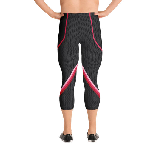Queer Red 3/4 Bodybuilding Tights