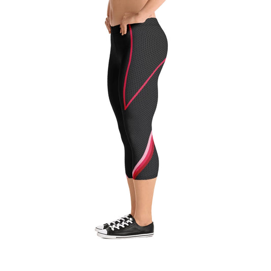 Queer Red 3/4 Bodybuilding Tights