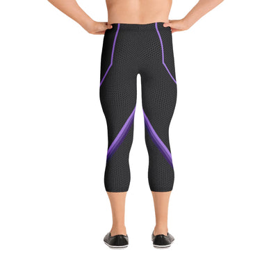 Radical Purple Capri Bodybuilding Tights