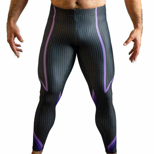 Radical Purple Bodybuilding Tights