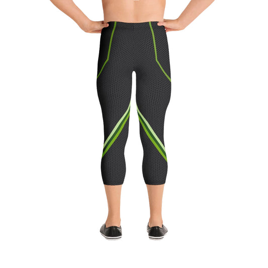 Sinister Green 3/4 Bodybuilding Tights
