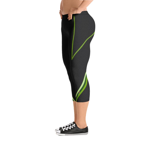Sinister Green 3/4 Bodybuilding Tights