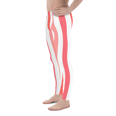 80's Retro Grapefruit Plus-Size, High-Waisted Bodybuilding Tights