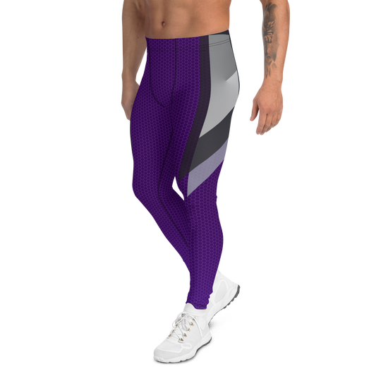 Purple Mamba Plus-Size/High-Waisted/Wide-Ankle Bodybuilding Tights