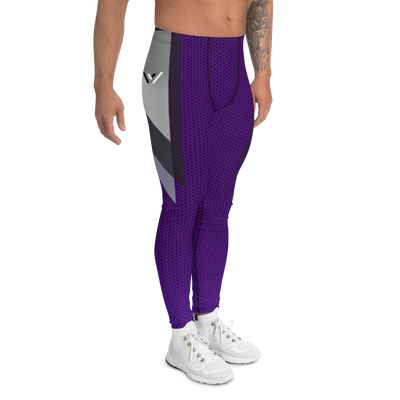 Purple Mamba Plus-Size/High-Waisted/Wide-Ankle Bodybuilding Tights