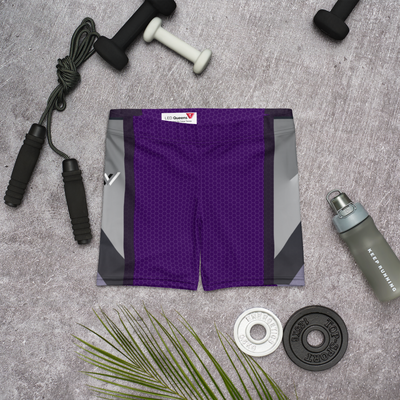 Purple Mamba Spandex Shorts for queer fitness