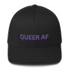 Queer AF Camohtli Curved Bill, Closed Back Baseball Hat
