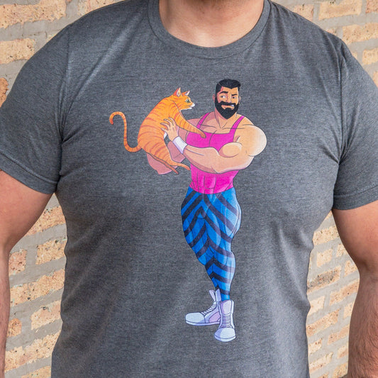 Cat & Muscle T-Shirt